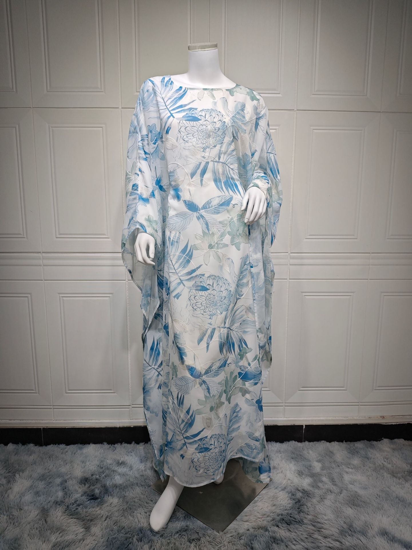 Serenity Bloom Chiffon Abaya
