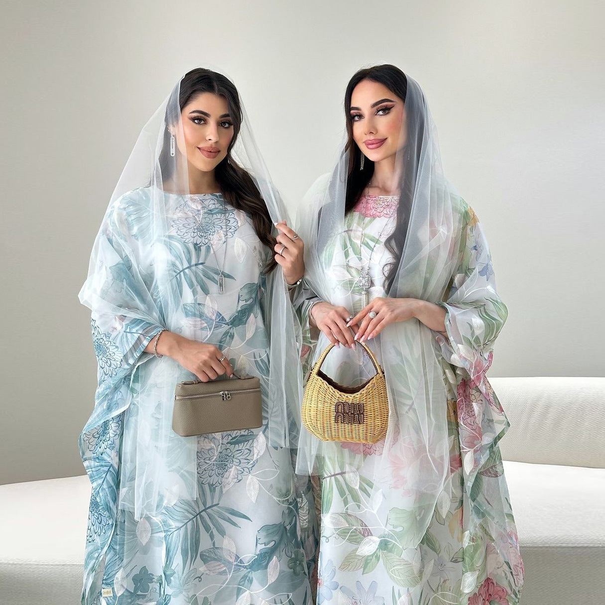 Serenity Bloom Chiffon Abaya