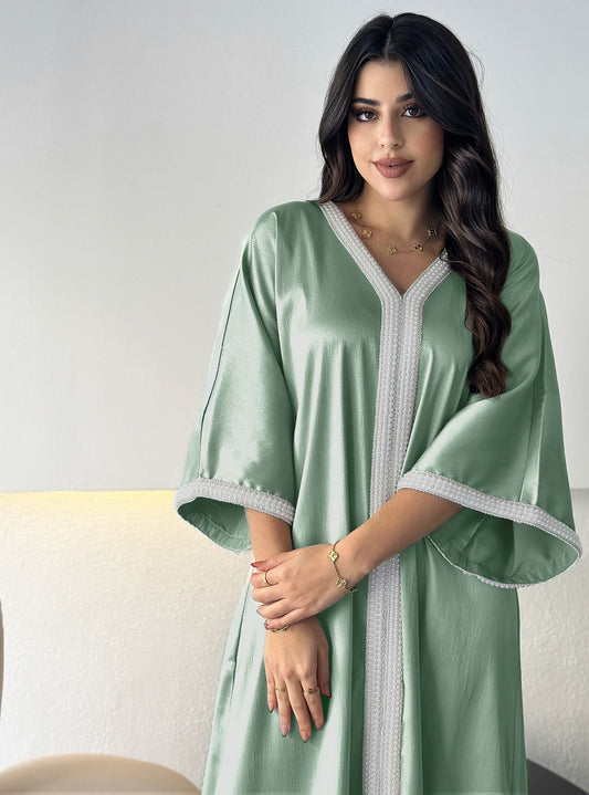 Serenity Abaya with Pearl Detailing